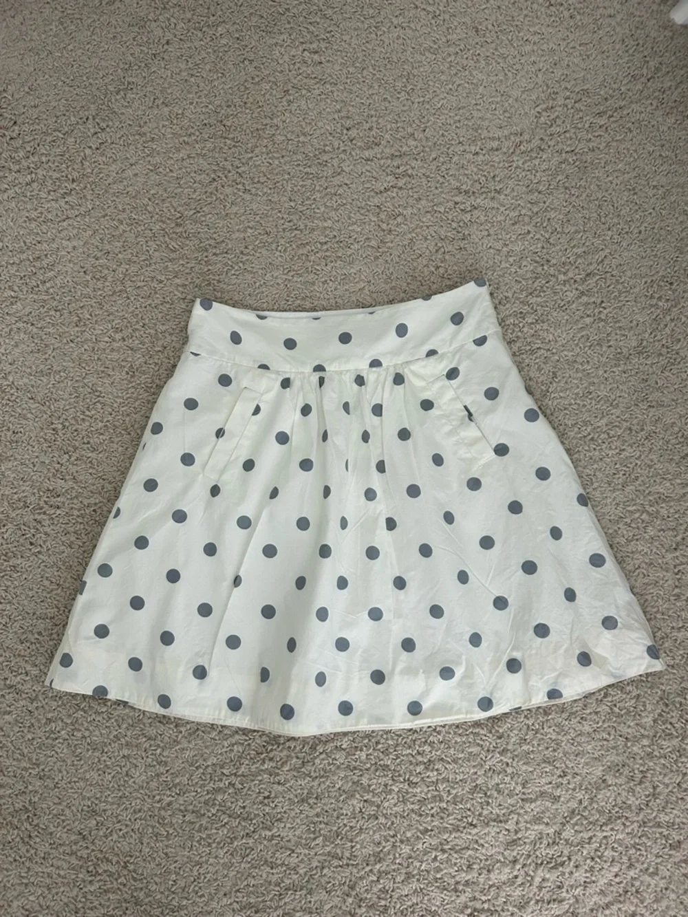 J.Crew polka dot a-line skirt